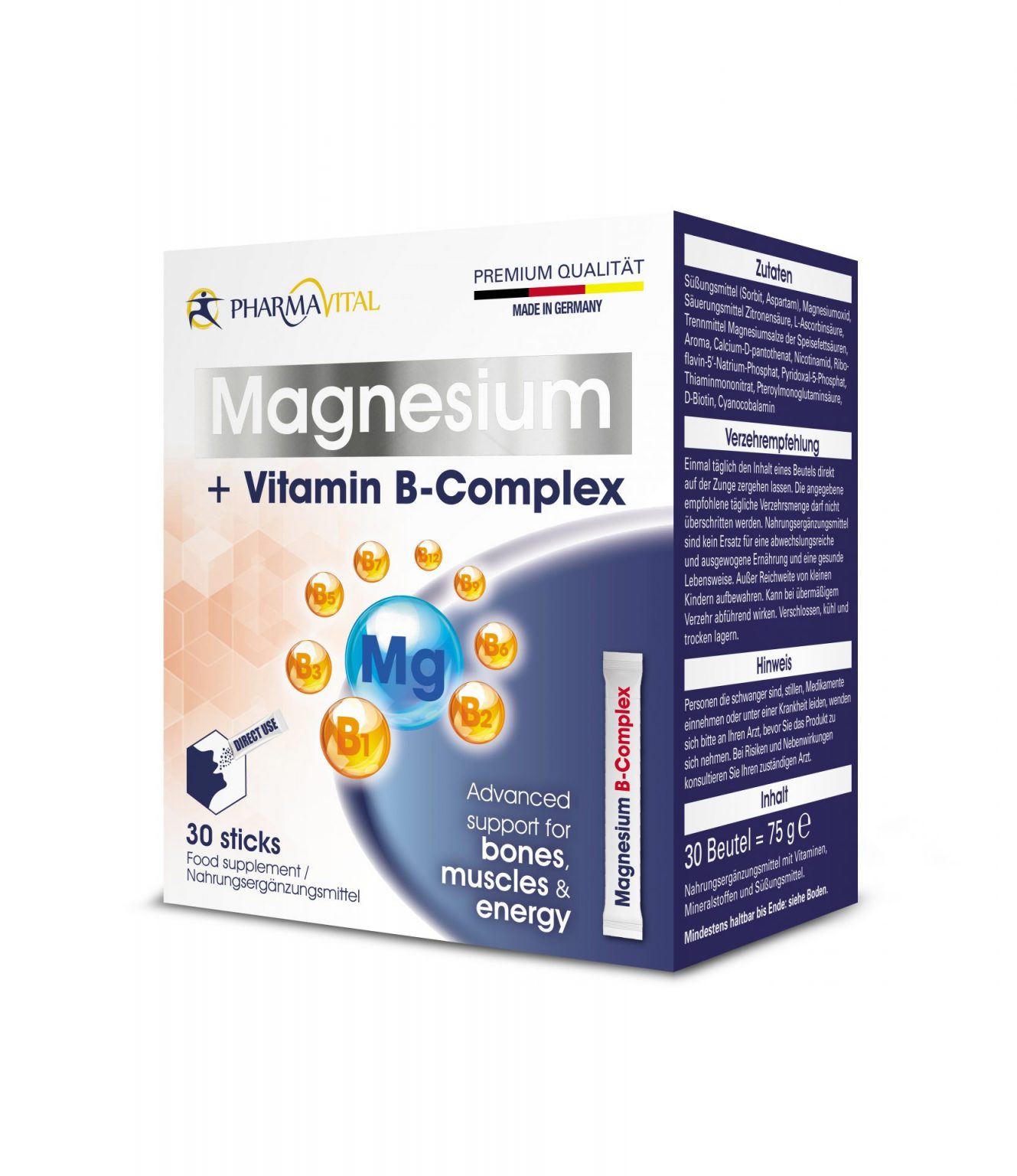 Magnesium + Vitamin B Sticks – PharmaVital GmbH