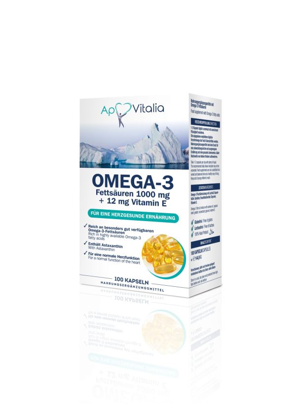 Omega-3 1000 mg Apovitalia 100 Kapseln